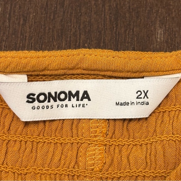 Sonoma Women's Golden Smocked Blouse - Picture 4 of 15